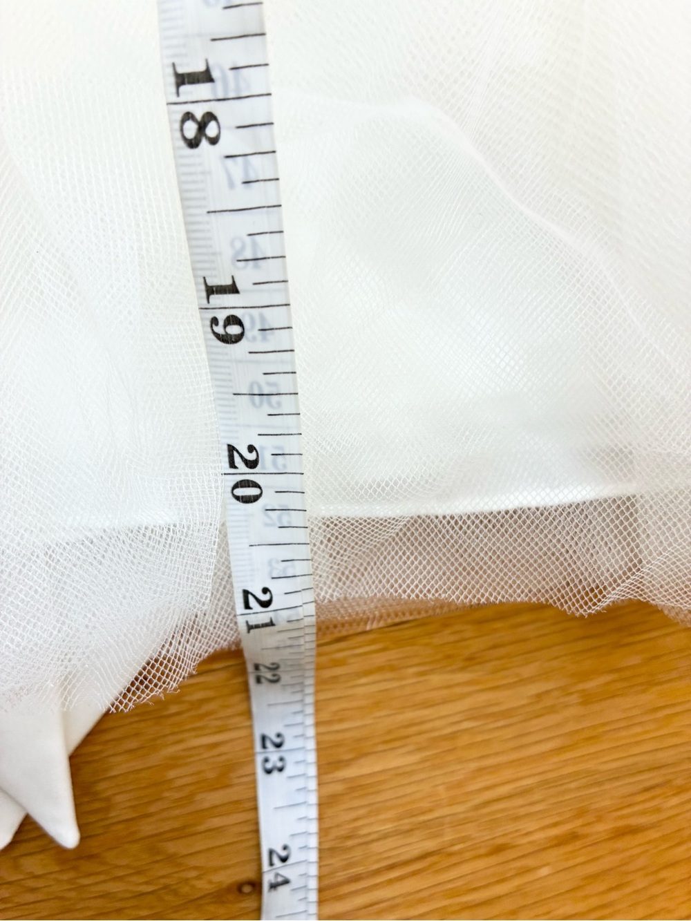 David’s Bridal Flower Baby Satin & Tulle Dress Sleeveless White Size 24M NWT - Picture 12 of 14